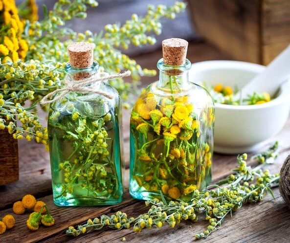 boerenwormkruid tinctuur voor het verwijderen van wormen