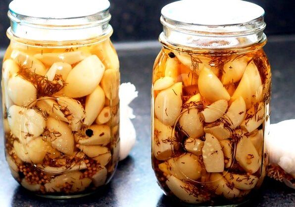 knoflooktinctuur voor het verwijderen van parasieten