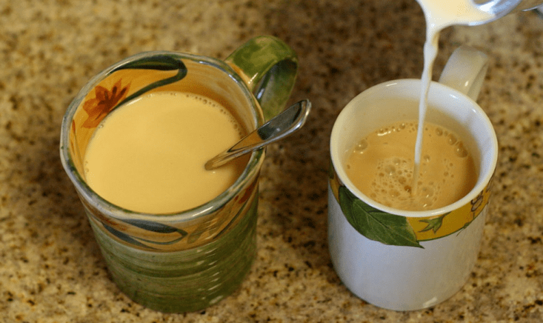 gebakken melk voor wormen